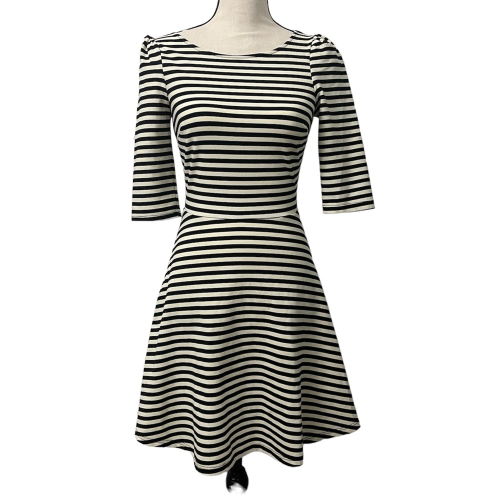 Black Striped Dress